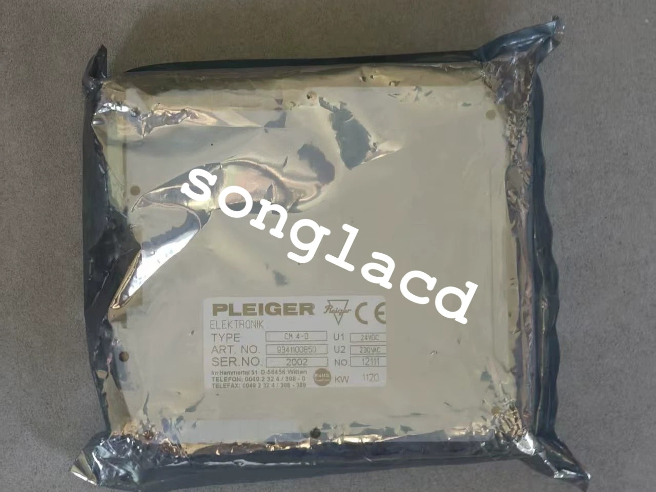 1PCS NEW PLEIGER CM 4‑D CM 4‑0 VIA DHL/UPS