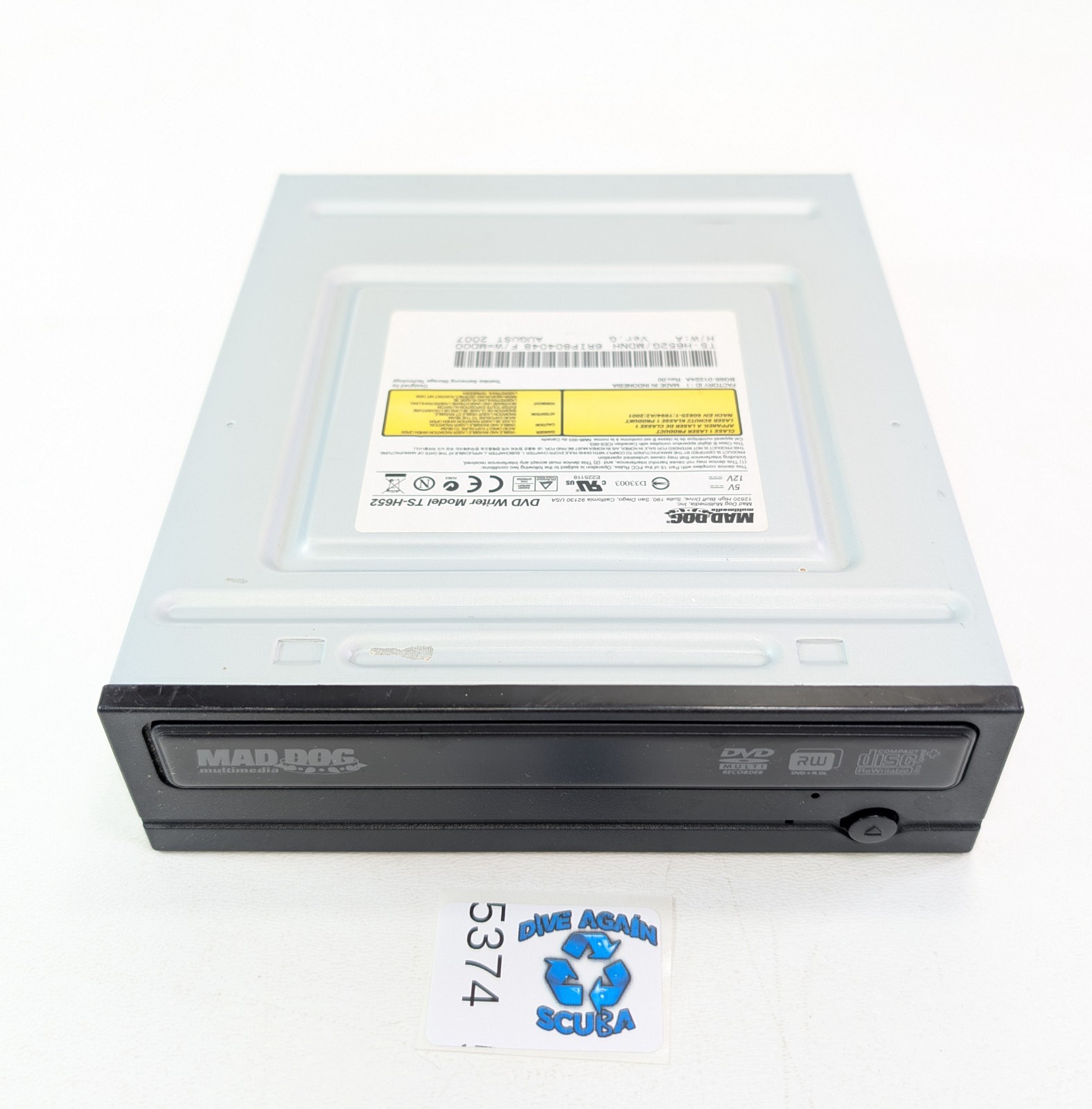 Mad Dog Toshiba Samsung DVD Writer TS-H652 IDE TS-H652G