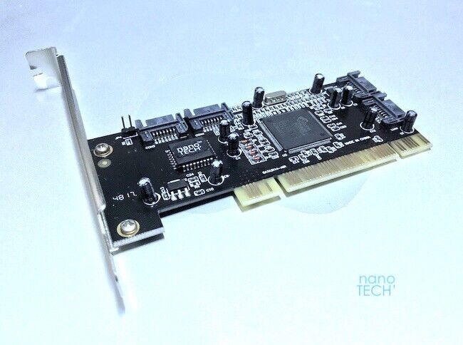 4 Port SATA PCI Controller Card For Apple Macintosh PowerMac G3/G4/G5 *SSD *OS X