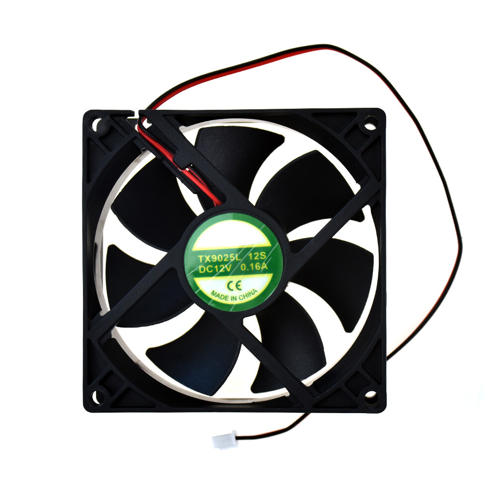 Qty:1pc Cooling Fan 2Pin For Tianxuan TX9025L12S 90*90*25mm 12V 0.16A