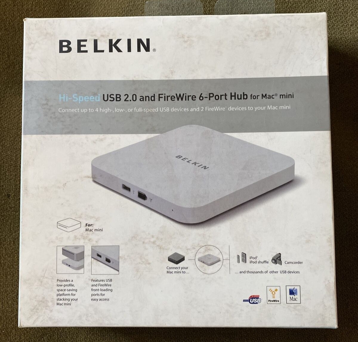 Belkin USB 2.0 and FireWire 6-Port Hub Mac OS F5U507