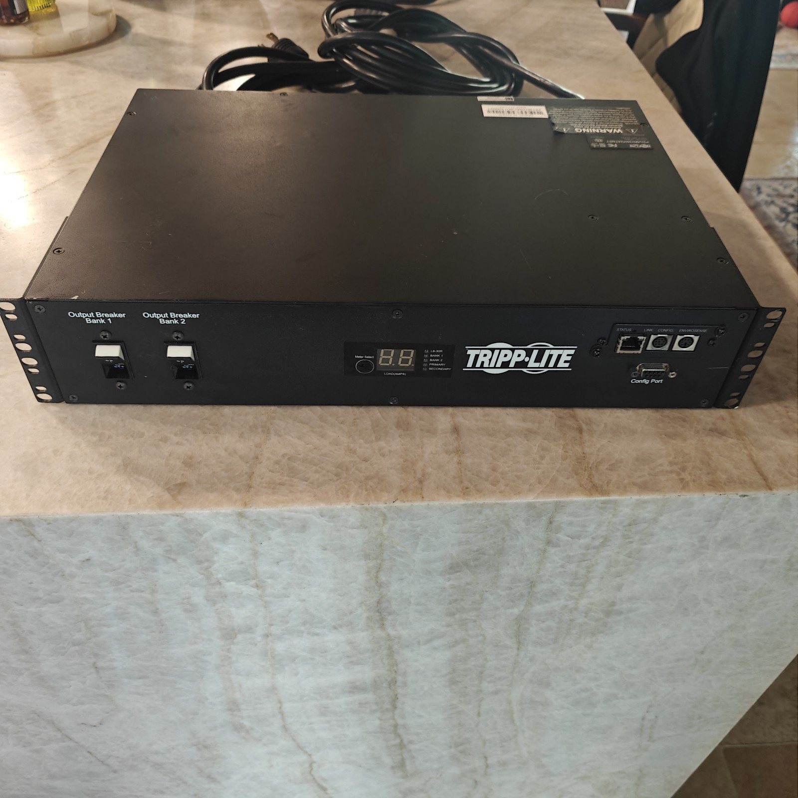 Tripp Lite PDUMH30HVATNET 5.8kW ATS PDU Two 200-240V L6-30P Inputs 16-C13 2-C19