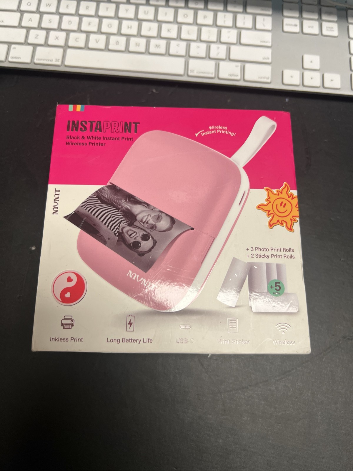 Muvit Instaprint Portable Inkless Wireless Printer + 5 Paper Rolls