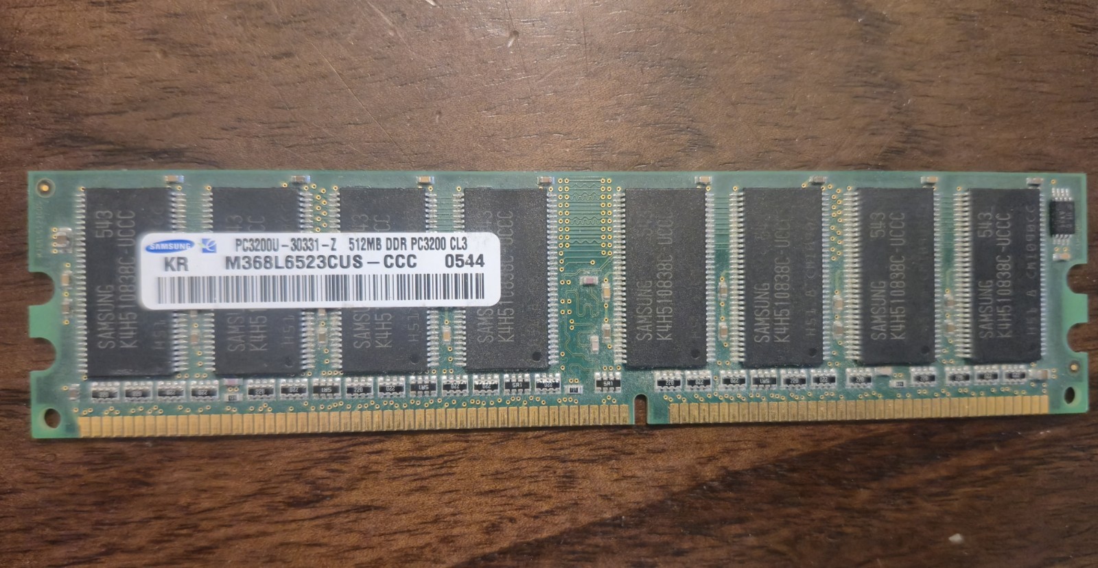 Samsung 1x512MB DDR-400 (PC-3200U) Desktop Memory (Select 1-2)