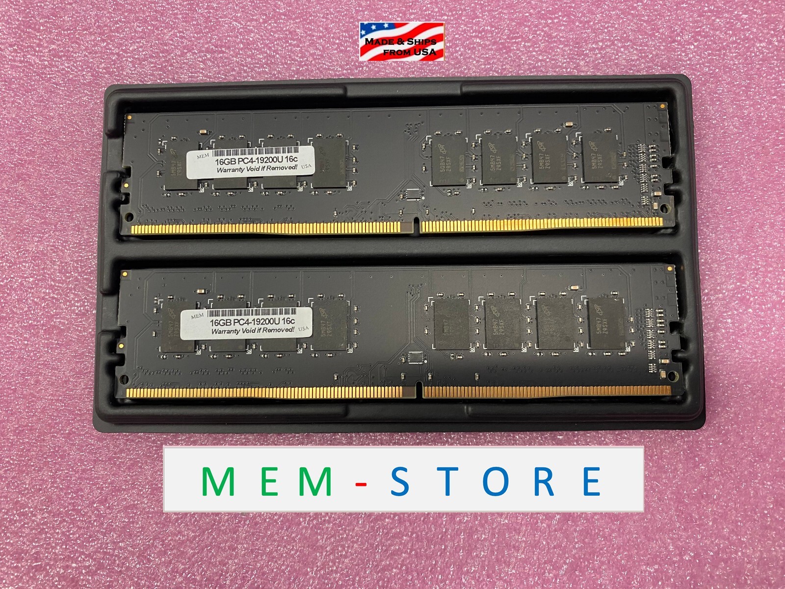 Lot of 10 32GB 2x16GB kit 16c UDIMM DDR4-2400MHz Memory Dell Intel CPU desktop