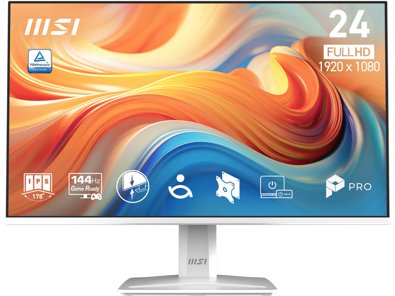 MSI PRO MP243W E14 24-inch IPS 1920 x 1080 (FHD) Computer Monitor, 144Hz, Adapti