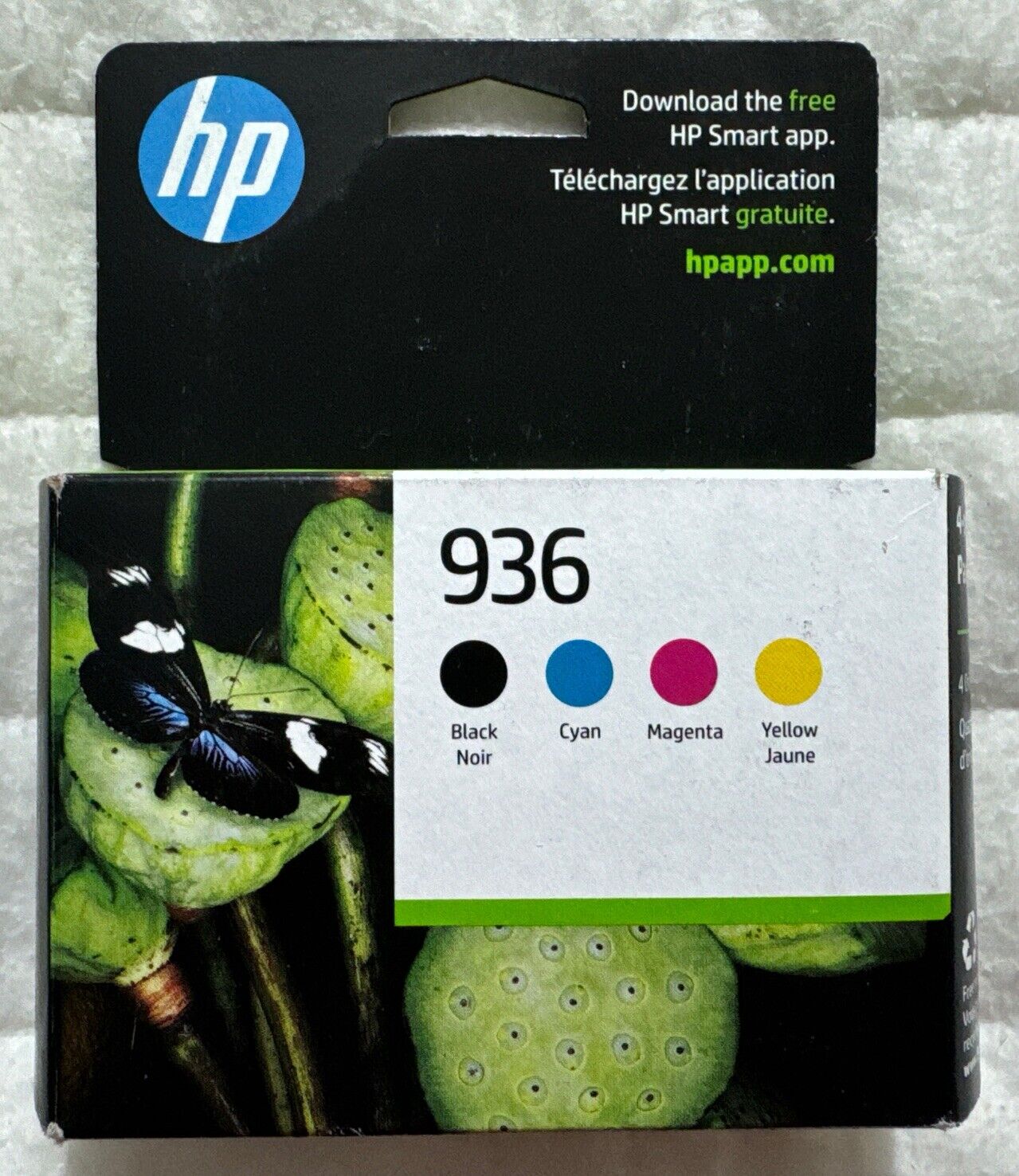 HP  936 Black Cyan Magenta Yellow Ink Cartridge Set 6C3Z5LN Exp 2025+ Sealed Box