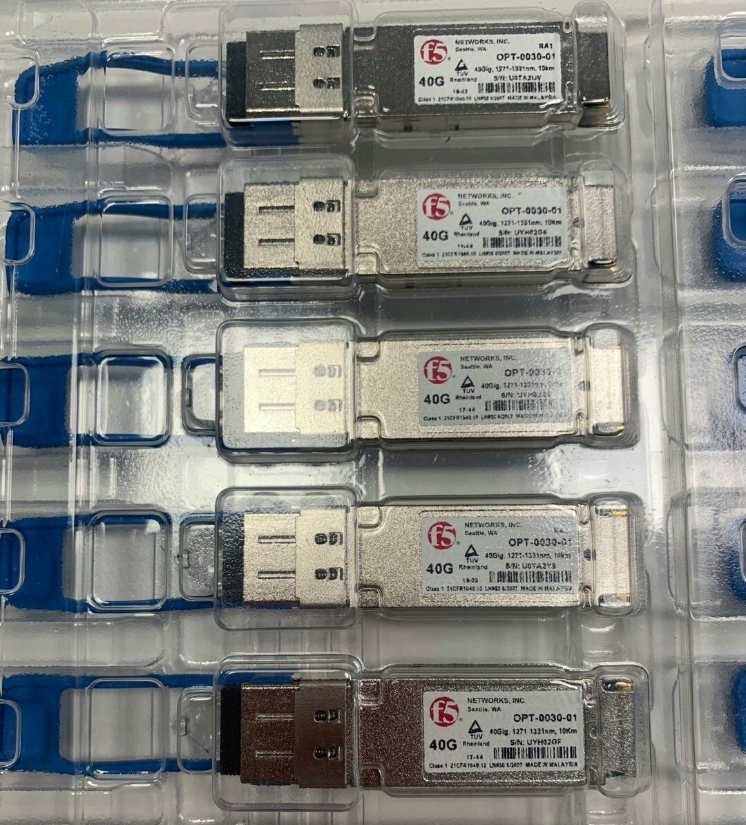 1pcs F5 Networks OPT-0030-01 40GBASE-SR4 QSFP+LR4 LC 10km SMF F5-UPG-QSFP+LR