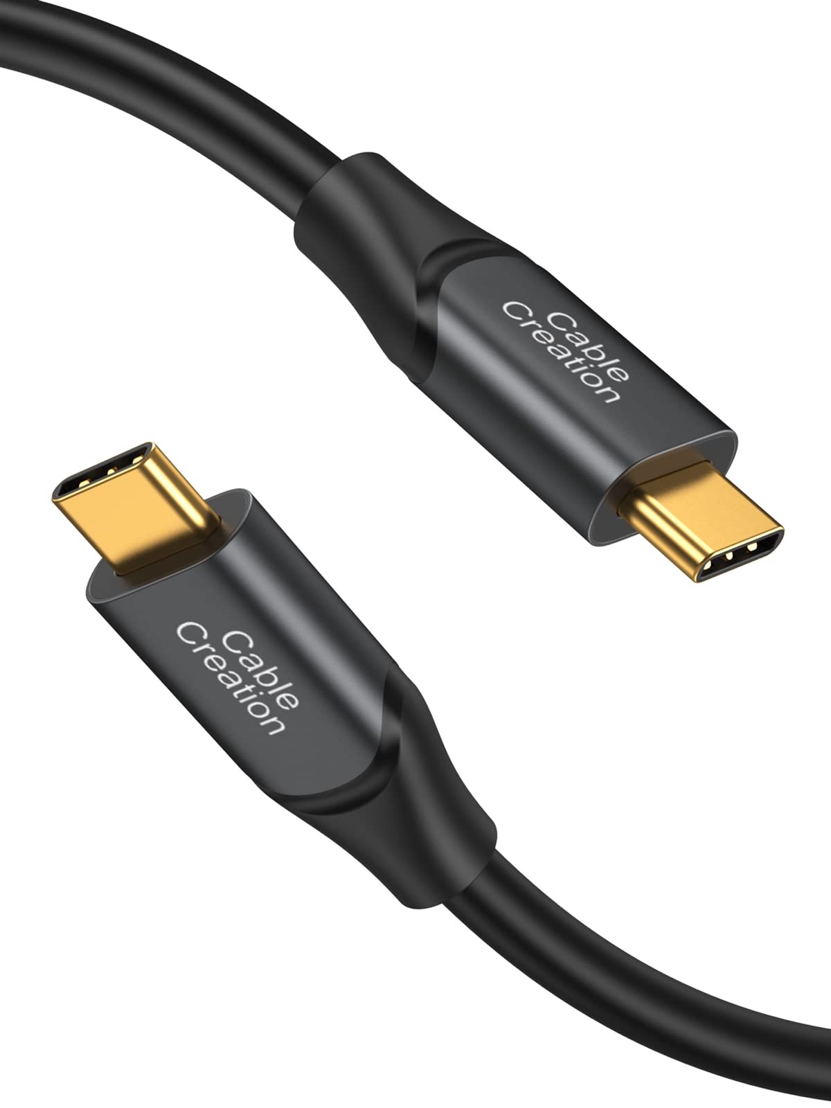 CableCreation 100W USB C to C Cable 1FT, 10Gbps 3.2 Gen2 Data Black 