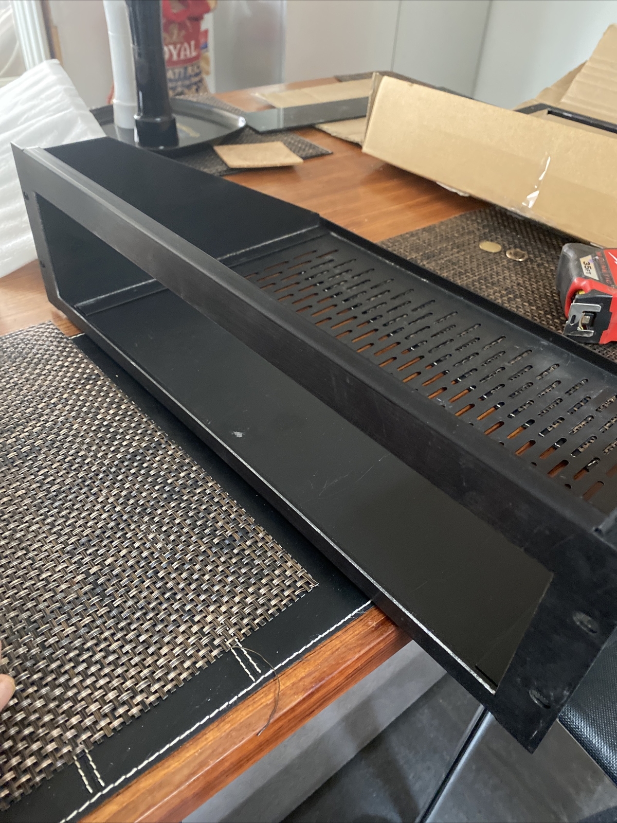 2u rackmount 3 1/2” X 17” Opening, 11 1/2 Deep