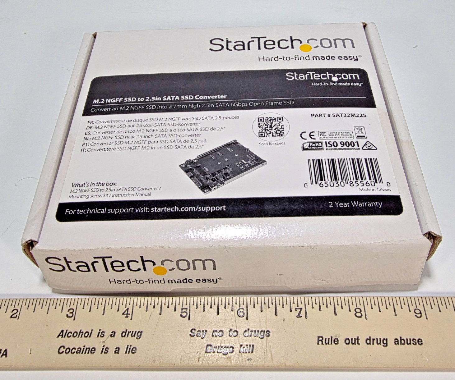StarTech SAT32M225 M.2 SATA SSD to 2.5" SATA Adapter Converter