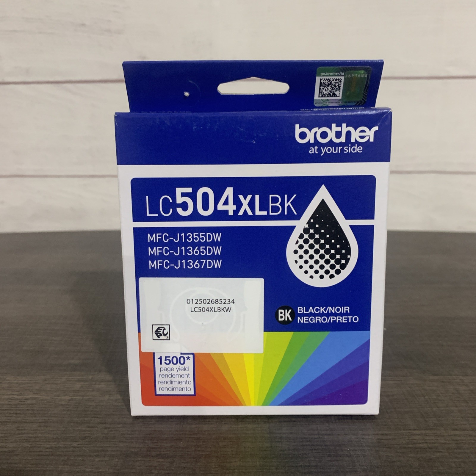 GENUINE BROTHER LC504XLBK 1500 Page High Yield Black Ink Cartridge EXP 11/2028