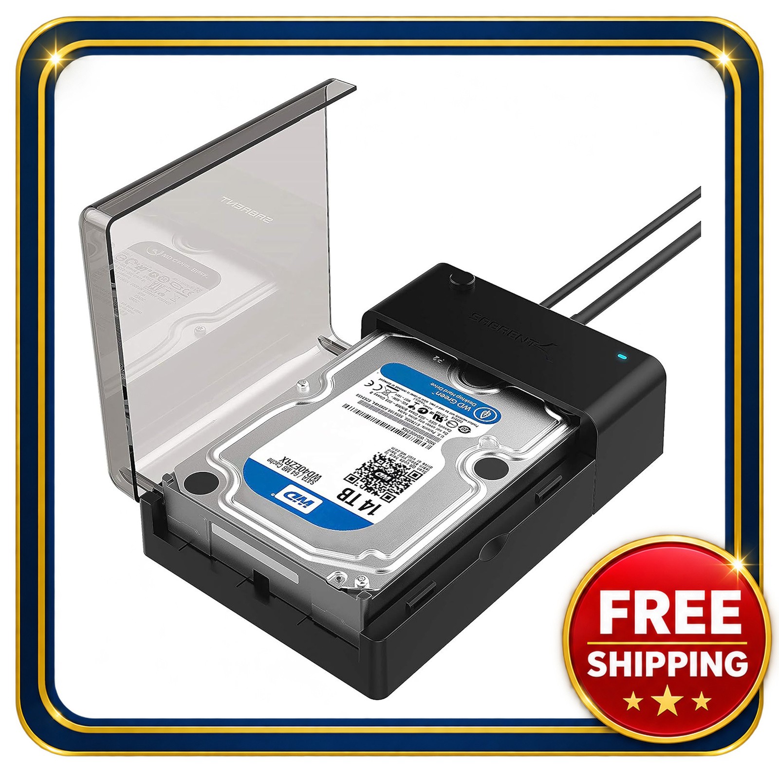 SATA Hard Drive Docking Station 2.5/3.5in USB 3.0 Sabrent