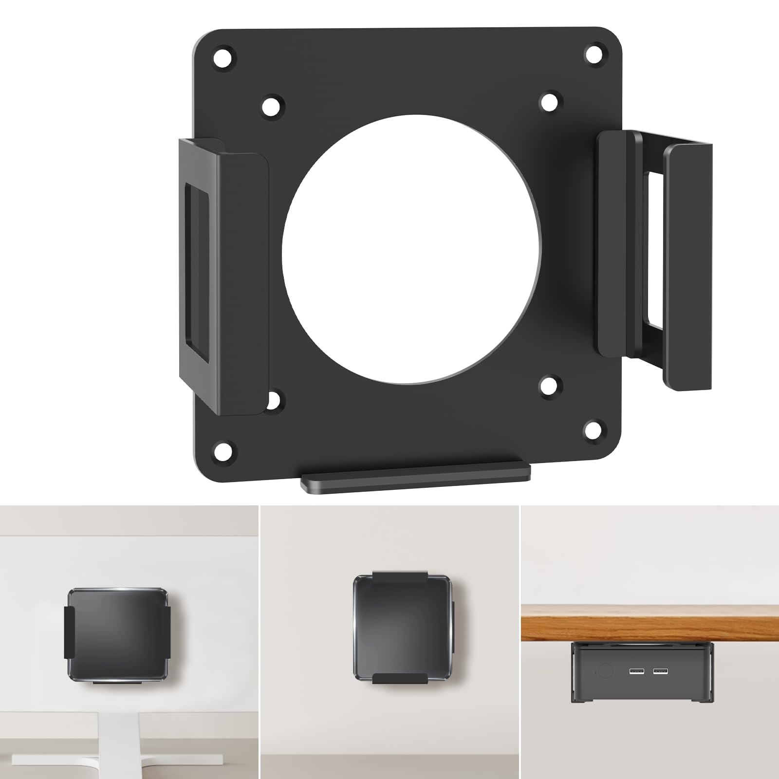 Mini PC Mount for Gmktec VESA Wall and under Desk Mount for Gmktec G3 Plus/ G1/