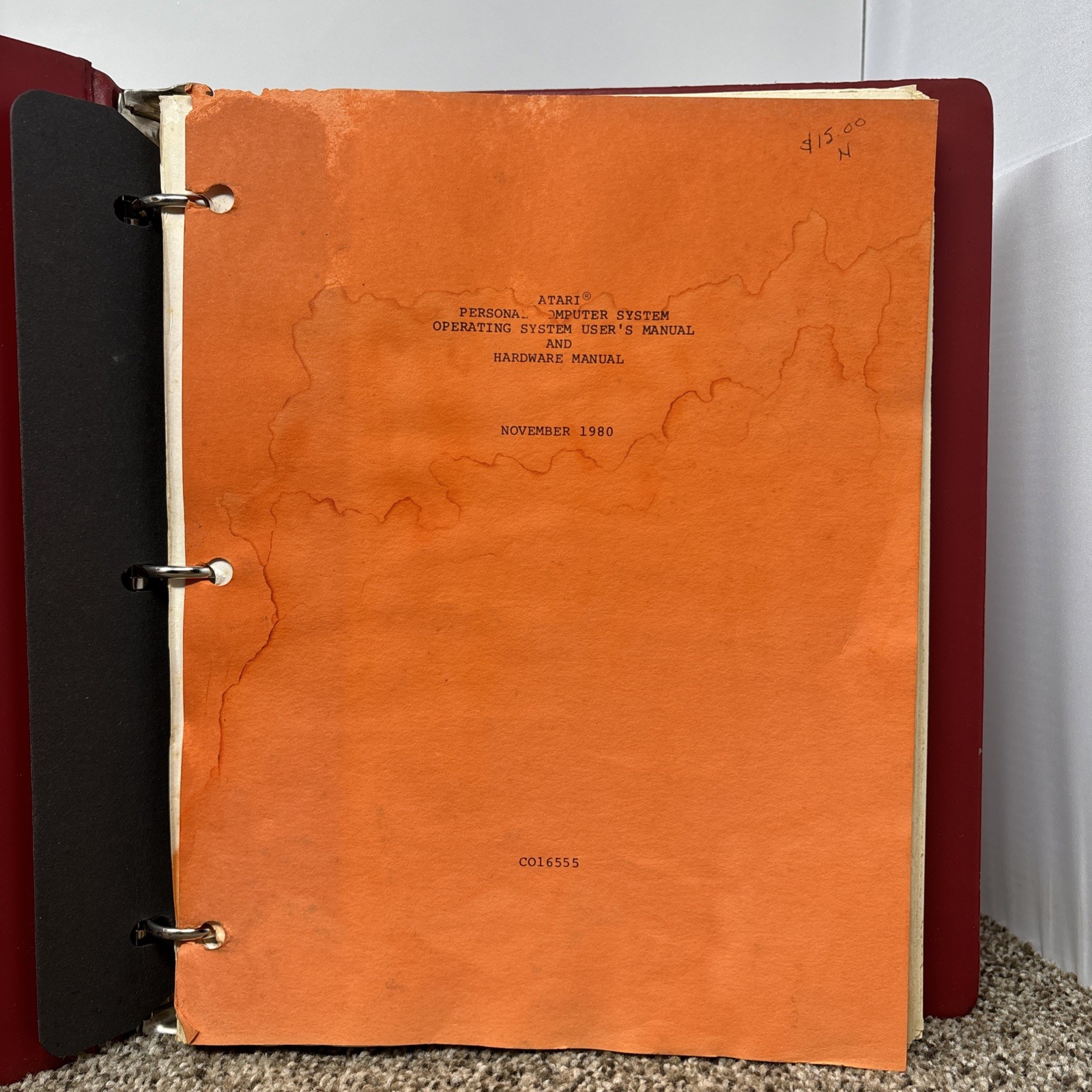 Atari Computer System Operating System User Manual And Hardware Manual C016555