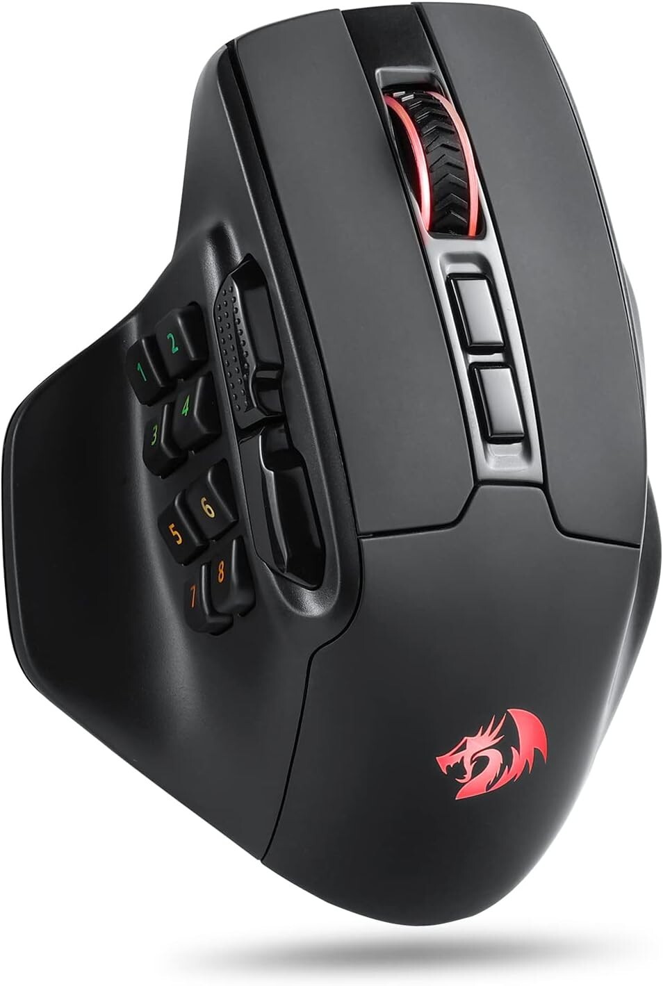 M811 PRO Wireless MMO Gaming Mouse, 15 Programmable Buttons RGB Gamer Mouse w..