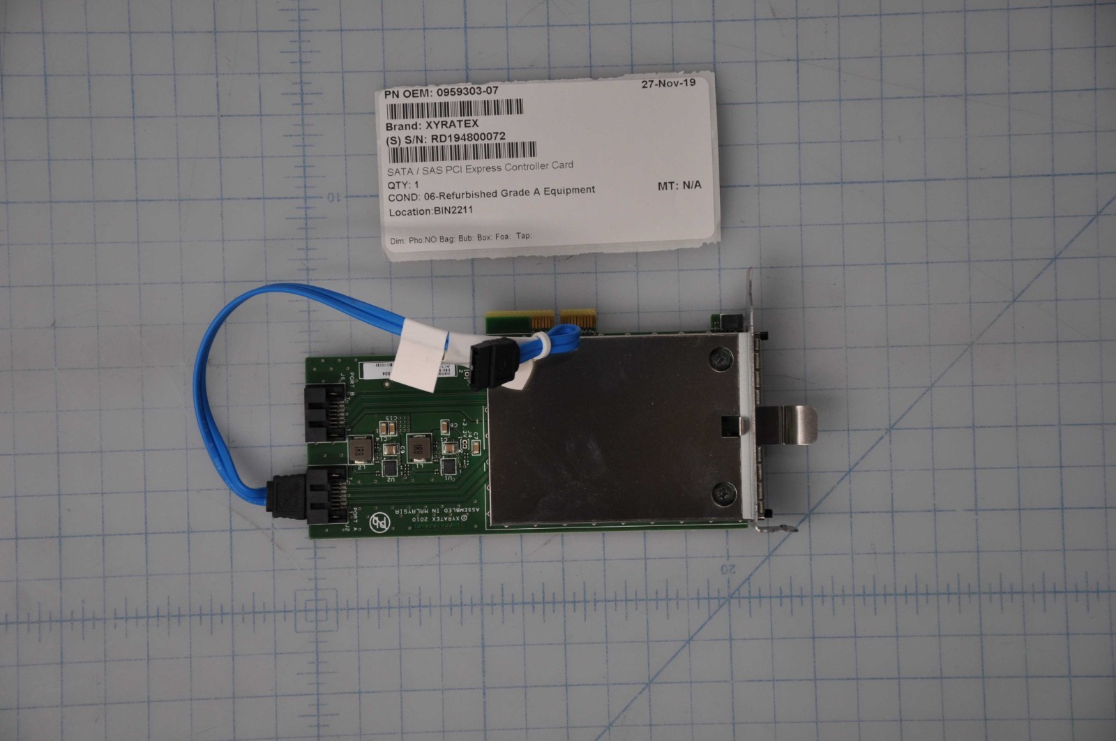 XYRATEX  SATA / SAS PCI Express Controller Card Grade A 0959303-07
