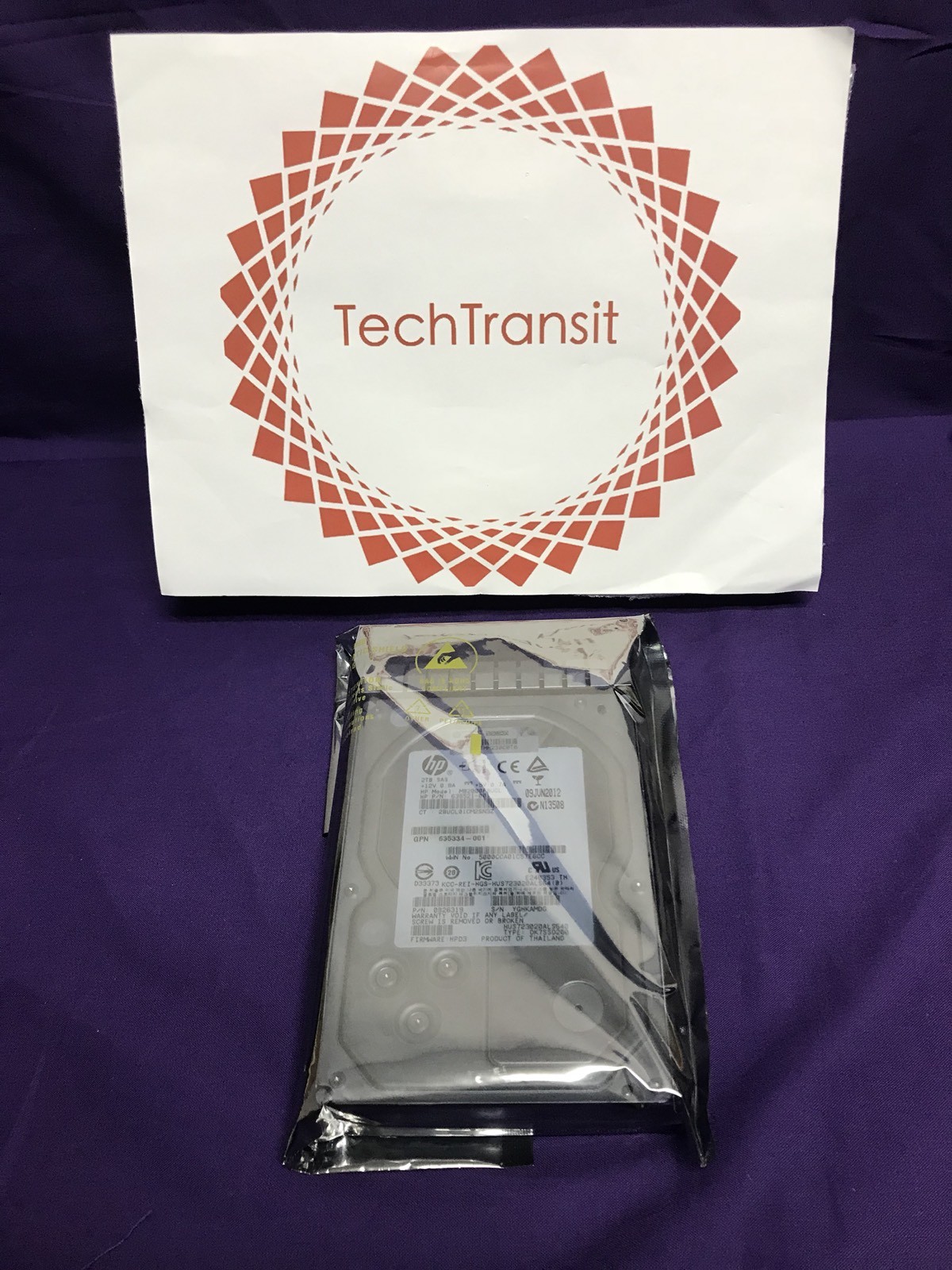 HP M6612 AW590A 2TB 7.2K 3.5" 6G SAS Hard Drive 602119-001