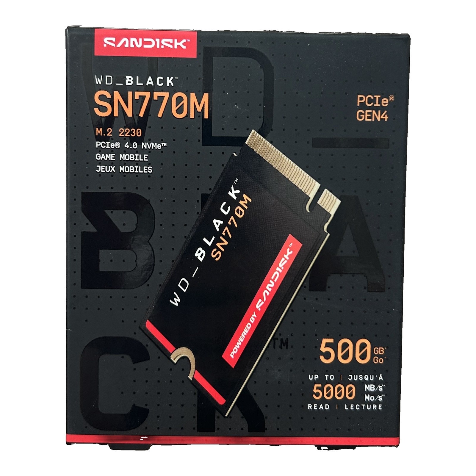 WD_BLACK SN770M NVMe 500GB M.2 2230 PCIe 4.0 SSD