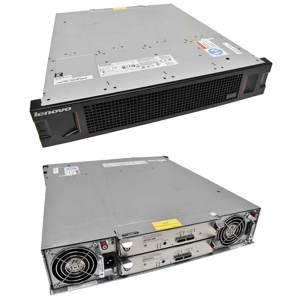 Lenovo Storage E1012 Disk Enclosure 12x 3.5 Bay No HDD 2x 6Gb/s SAS Controller