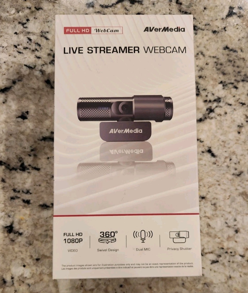 New In Box - AVerMedia PW313 Live Streamer Full HD Webcam