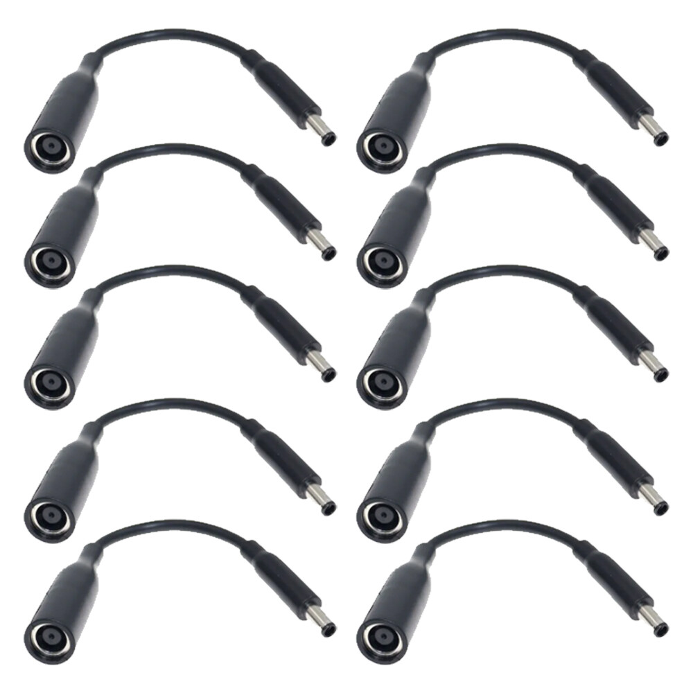10pcs Power Charger Converter Adapter Cable For DELL small Tips 7.4mm To 4.5mm