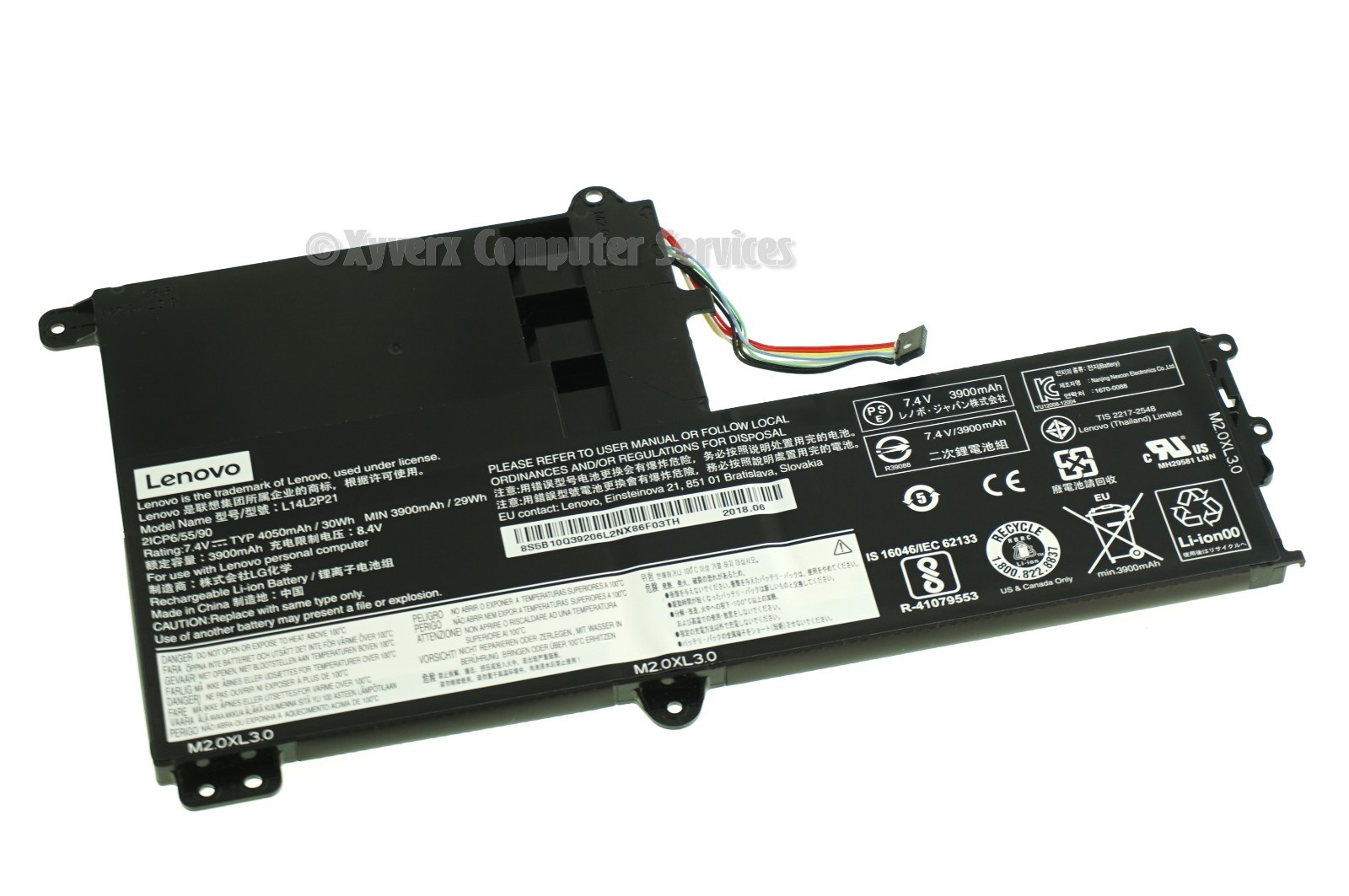 5B10Q39206 L14L2P21 GENUINE LENOVO BATTERY 7.4V 30WH 330S-15ARR  81FB (A)(DE14)