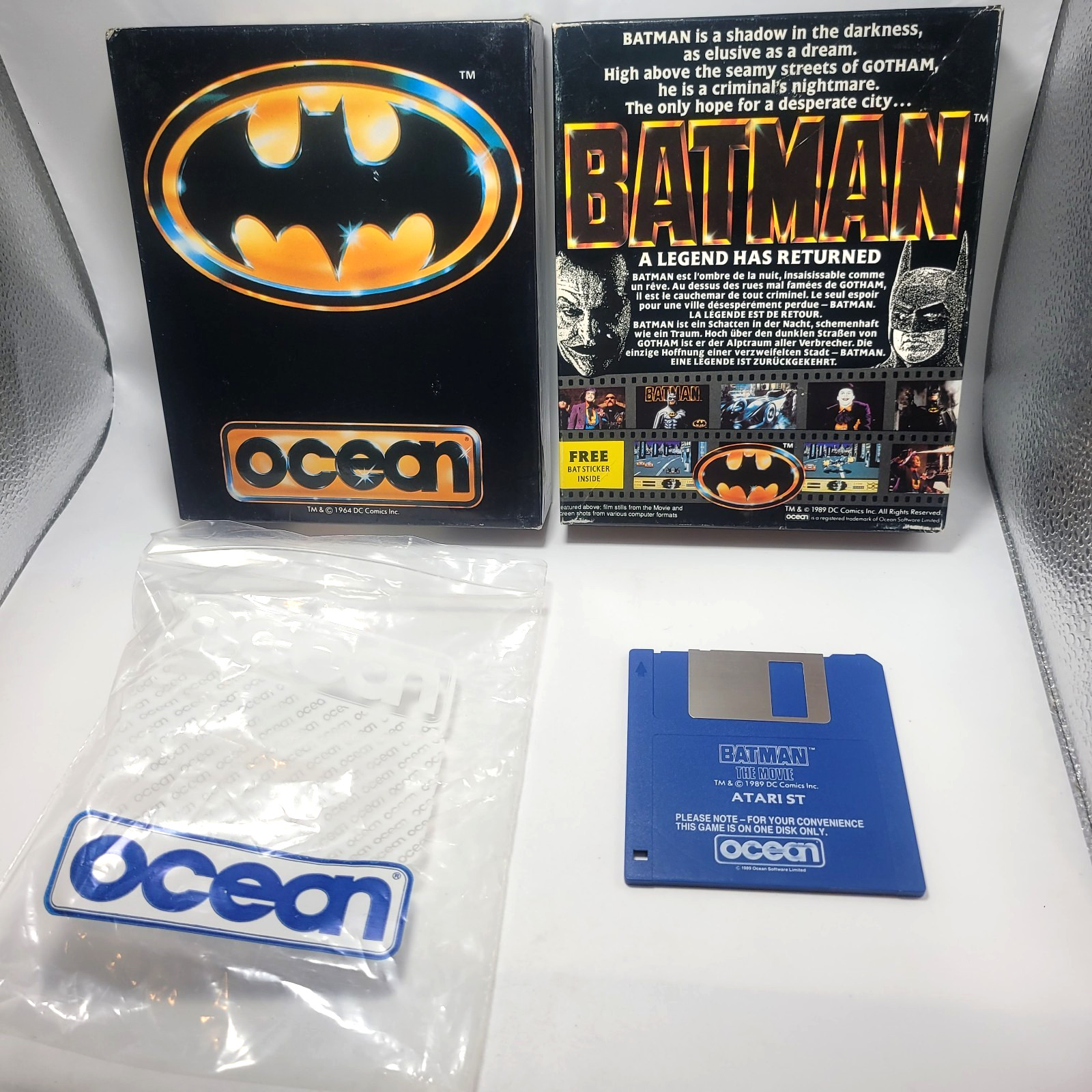 Batman the Movie Game By Ocean for Atari ST (NO Manual)