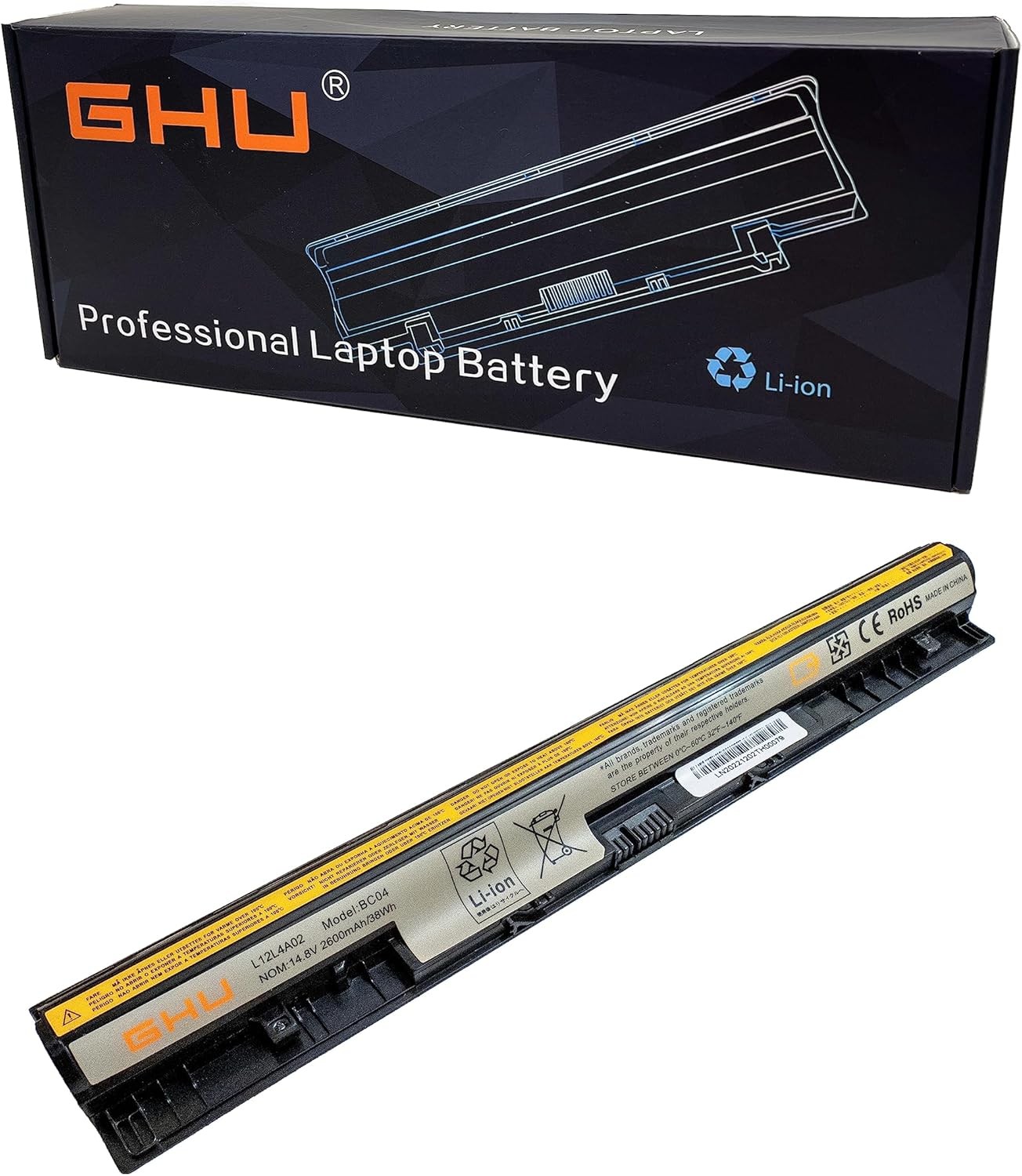 New Battery L12L4A02 38WH Compatible for Part L12L4E01 L12M4A02 L12M4E01