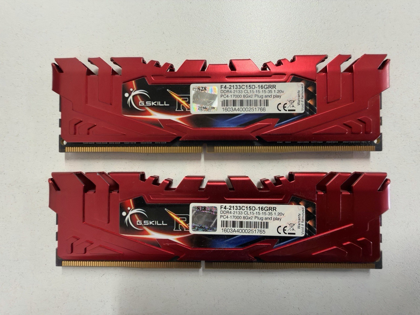 G.Skill Ripjaws 4 DDR4 16GB 8Gx2 RAM F4-2133C15D-16GRR  DDR4-2133 PC4-17000