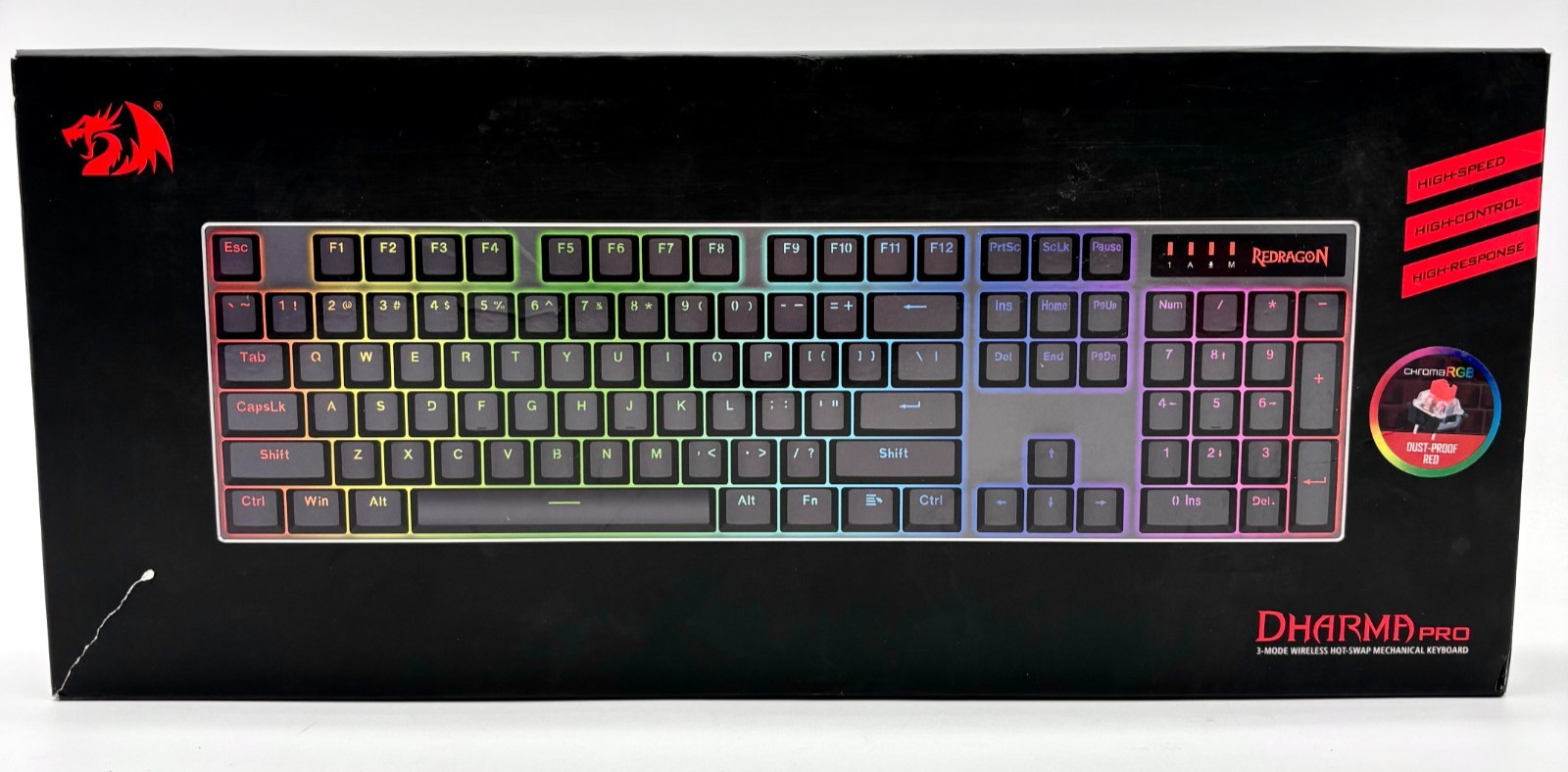 Redragon DHARMA Pro Wireless RGB Hot-Swap Mechanical Gaming Keyboard Full Size
