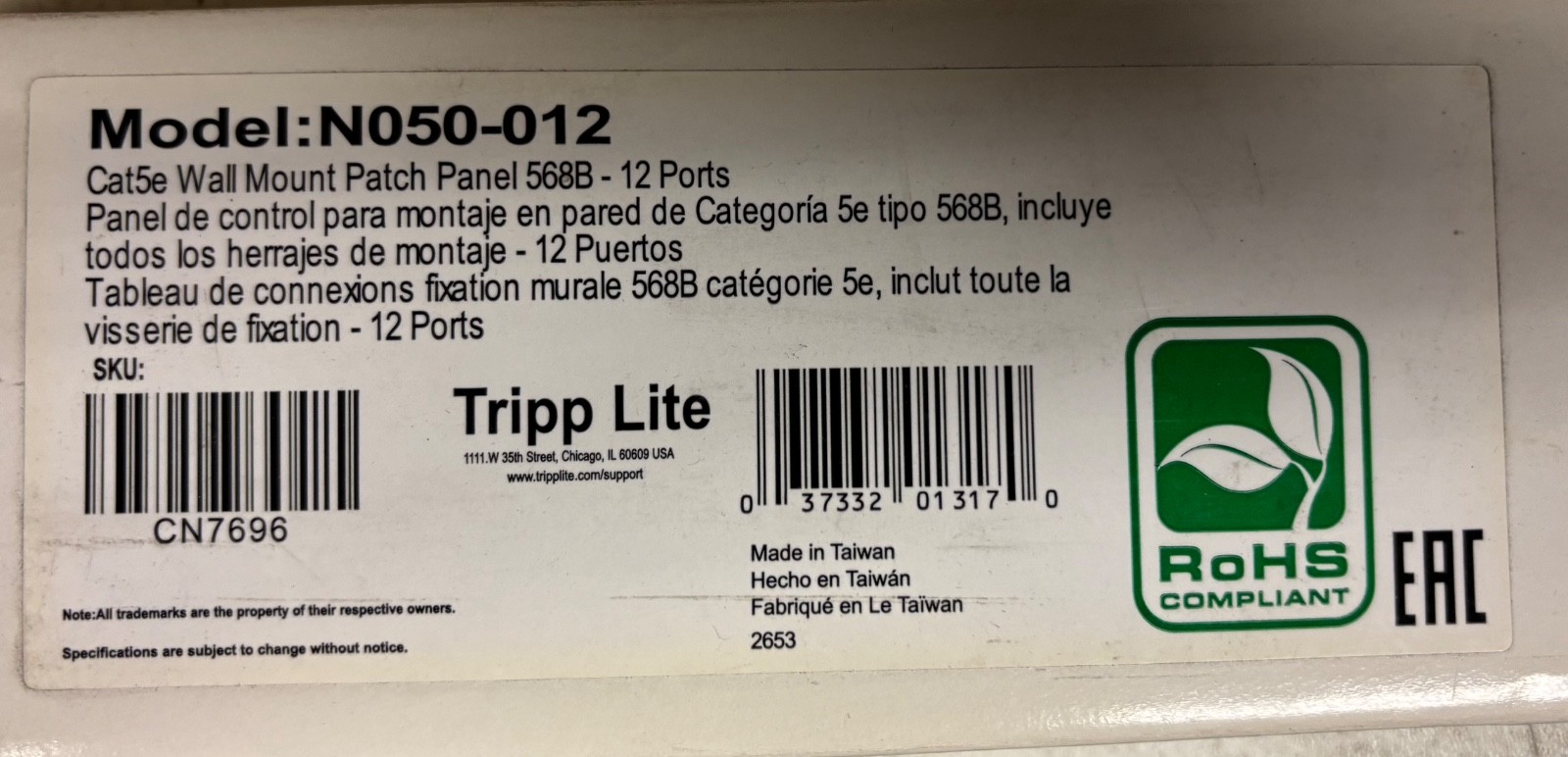 tripplite N050-012
