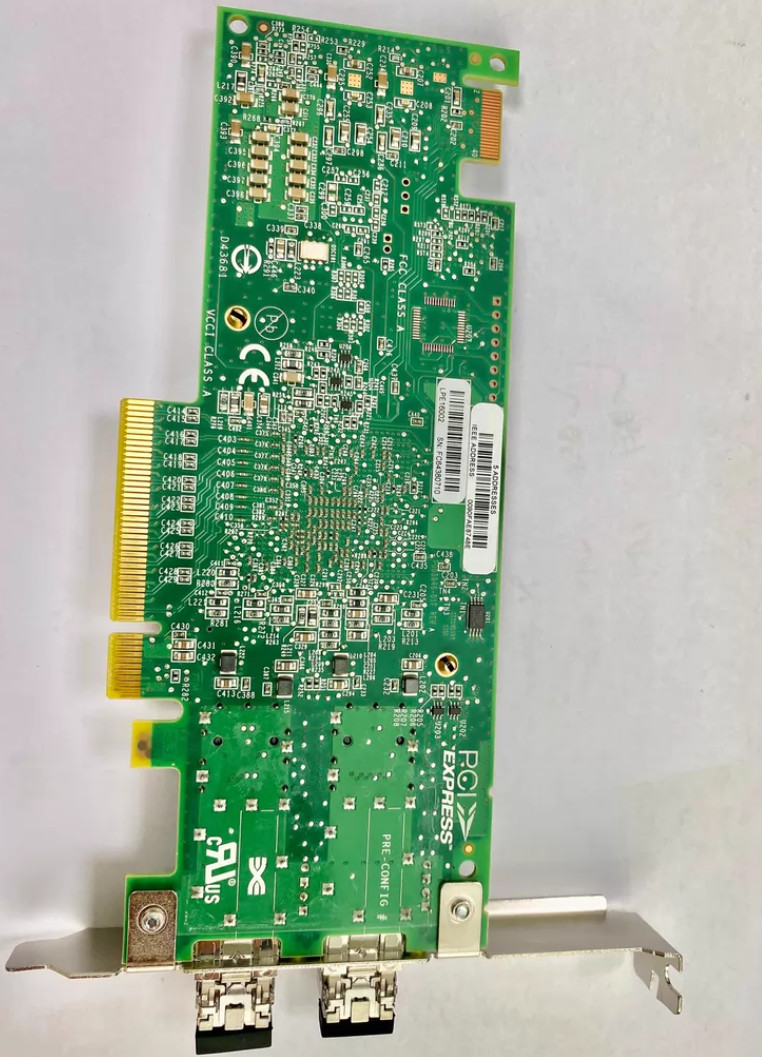 SUN 7023036 7101684 Emulex LPe16002-M6-O Dual Port 16GB FC Host Bus Adapter