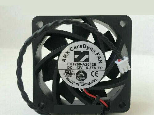 1 pcs ARX CeraDyna FAN 6025 FH1260-A2042E DC12V 0.37A EP 60*25MM 2-pin  fan