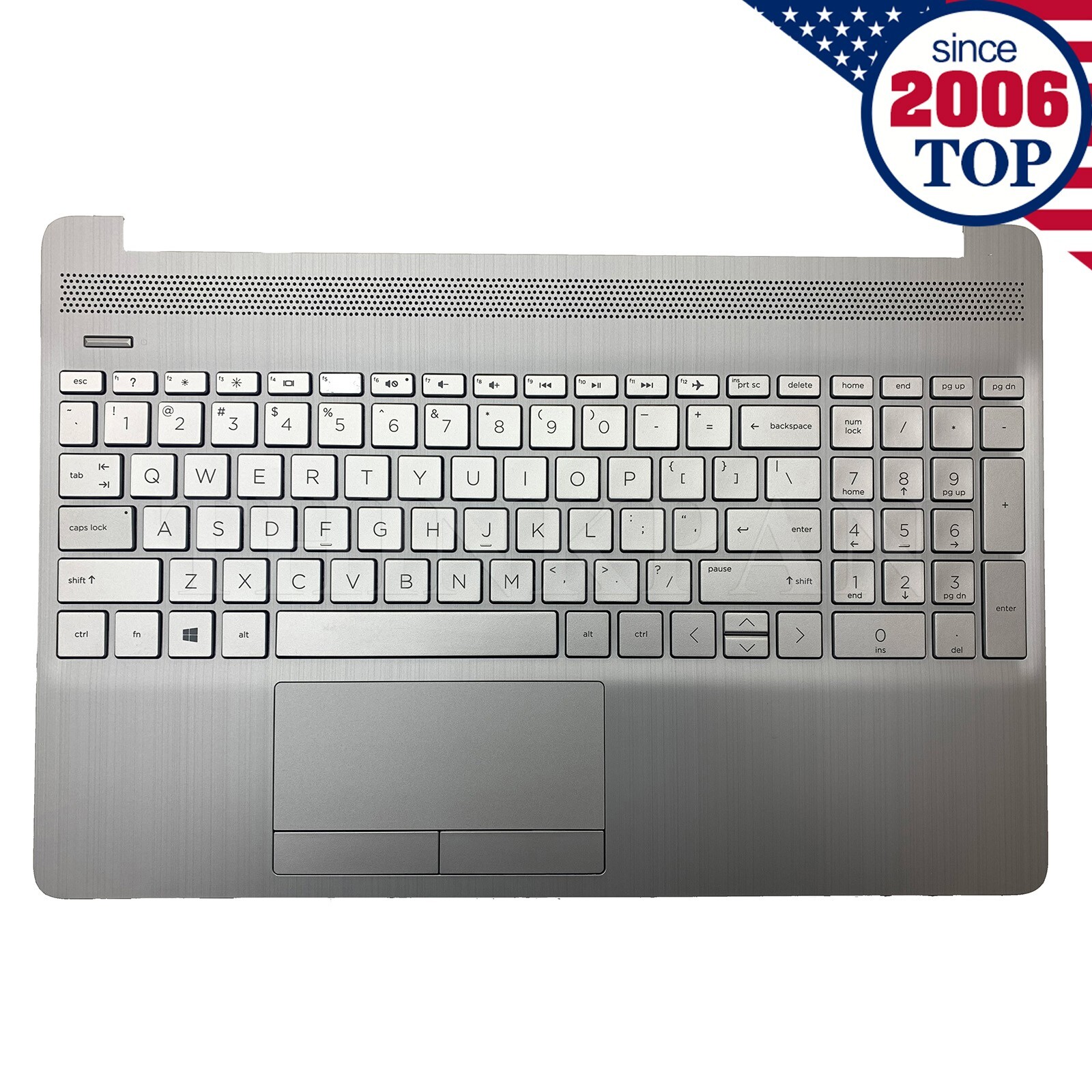 HP 15-DW 15S-DU 15S-DY Palmrest w/ Keyboard & Touchpad L52023-001 Non-Backlit