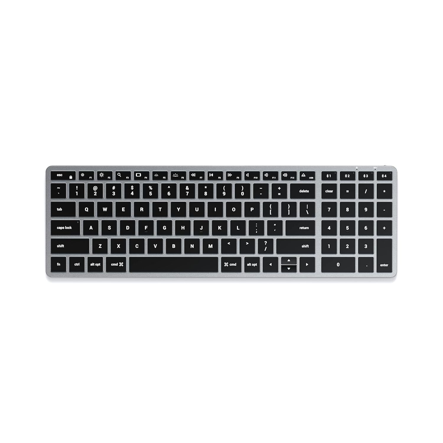 Satechi Slim X2 Bluetooth Backlit Keyboard with Numeric Keypad � Illuminated K