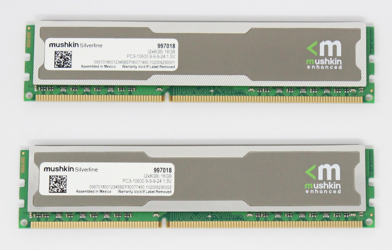 Mushkin Silverline Frostbyte 16GB (2x8GB) 997018 DDR3-1333 RAM (#37068)