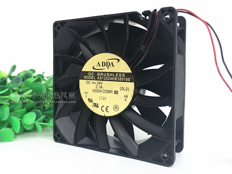 For ADDA AS12024HB389100 12038 24V 2.1A Cooling Fan