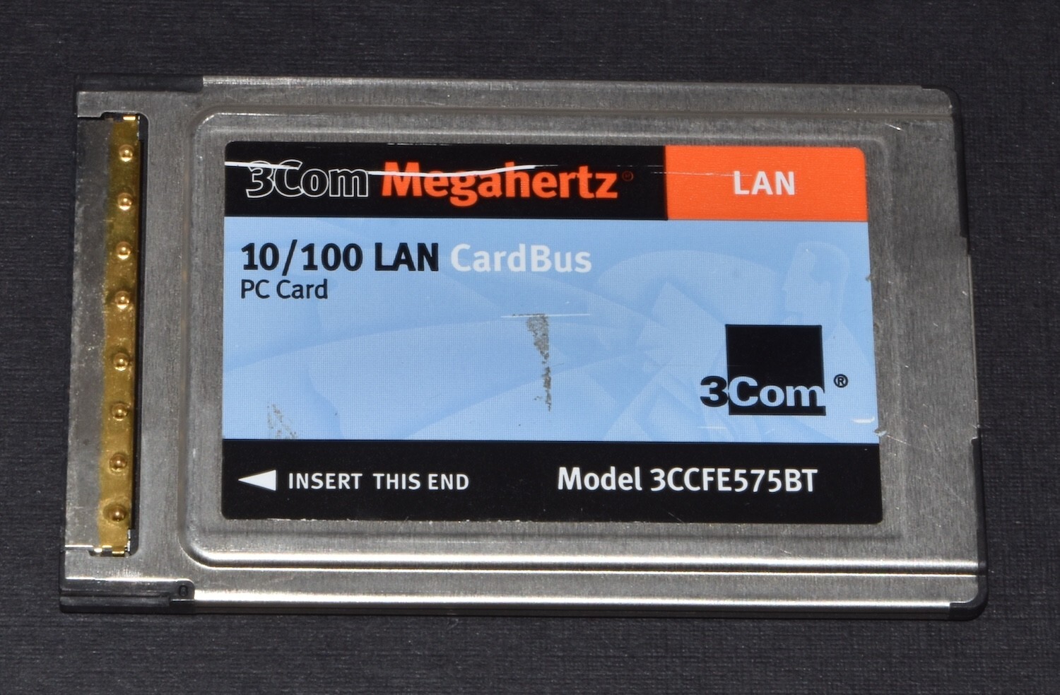 3Com Megahertz 10/100 Ethernet CardBus PC Card *Used* 3CCFE575BT