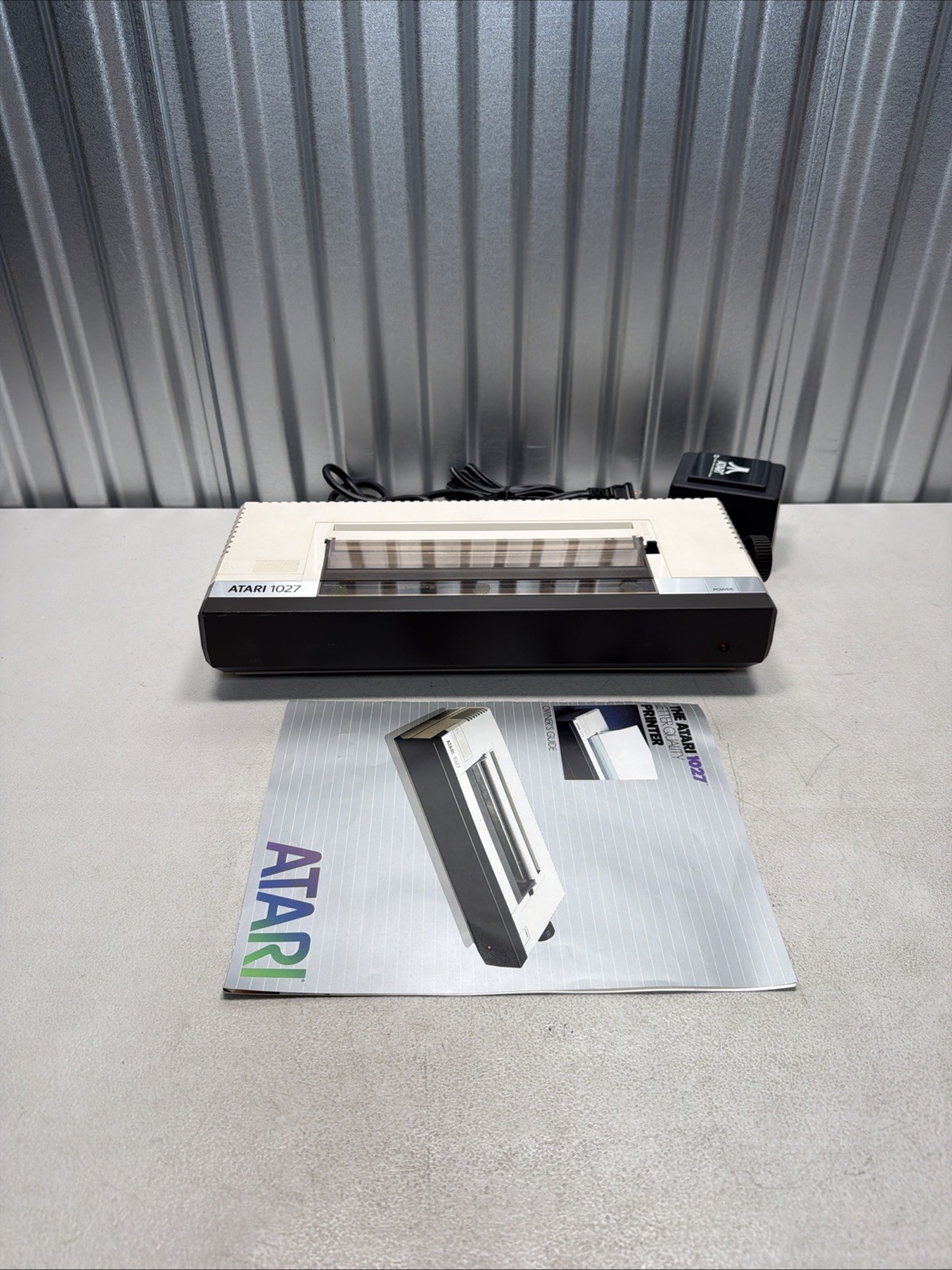 Atari 1027 Home Personal Computer Printer w/ Power Supply & Manual