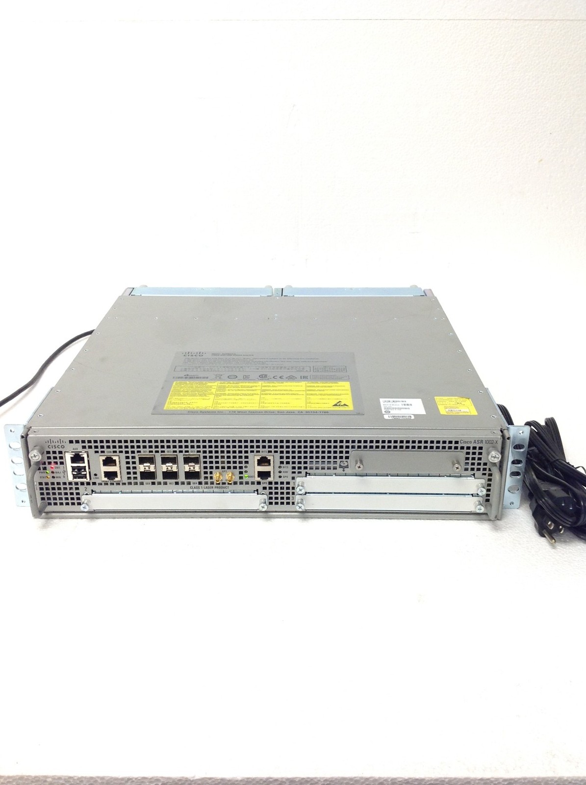 Cisco ASR1002-X ASR100 Series Router w/ 2x ASR1002-PWR-AC PSU, Rack Ears, WORKS