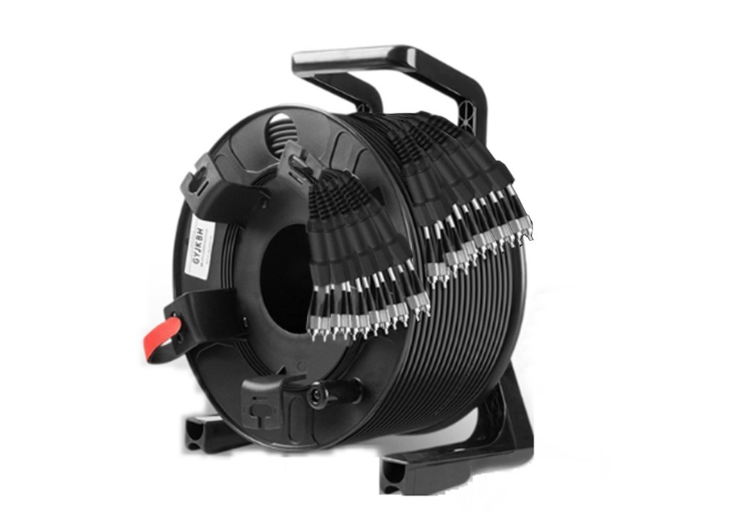 1500ft(457meters) Outdoor Armored Singlemode ST-ST 12 Strands with Fiber Reel