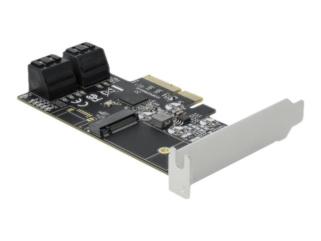 Delock 4 Port SATA e 1 Slot M.2 Key B PCI Express x4 Card Low Profile 90396