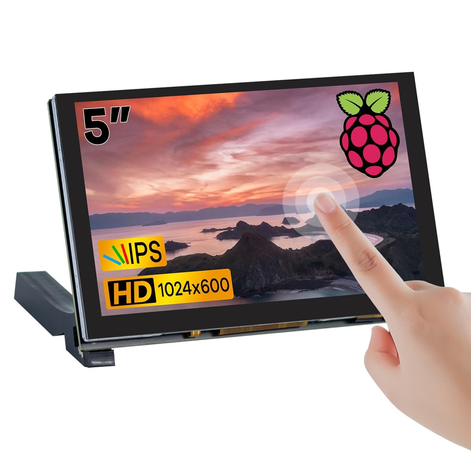 Hosyond 5 inches Touchscreen IPS LCD Display Panel 1024×600 HDMI Capacitive