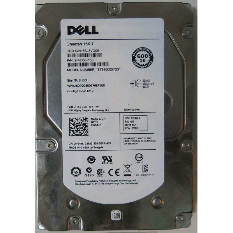 ST3600057SS - SEAGATE/DELL 600GB 15K 3.5 SAS 6G 16MB HDD  DUAL LABEL