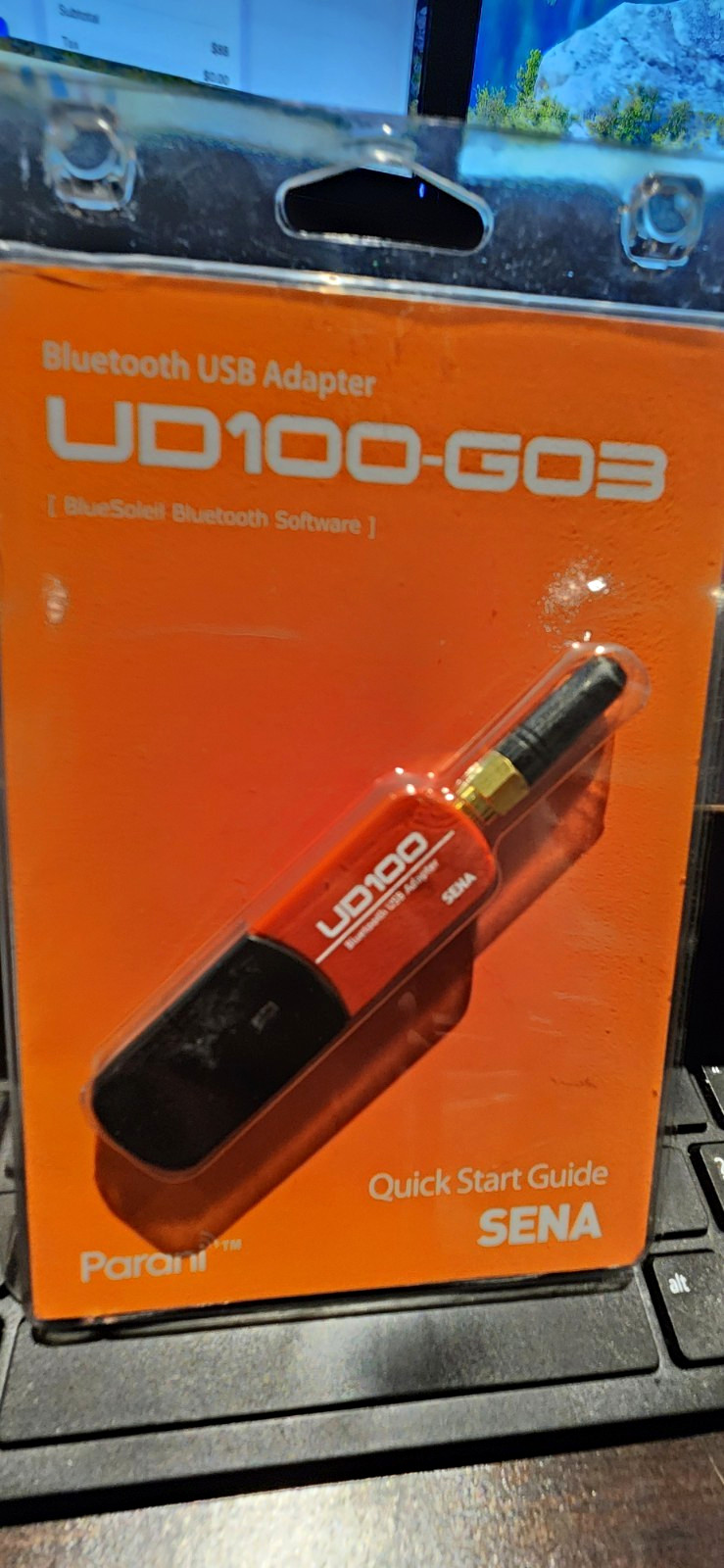 SENA Parani UD100-G03 USB Bluetooth v2.0 Adapter for PC Red w/ BlueSoleil