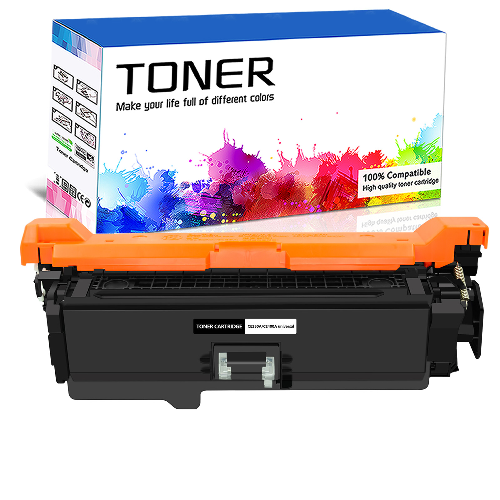 1 PK/Pack Black CE250A 504A Toner for HP LaserJet CP3520 CM3530 CM3530fs CP3525