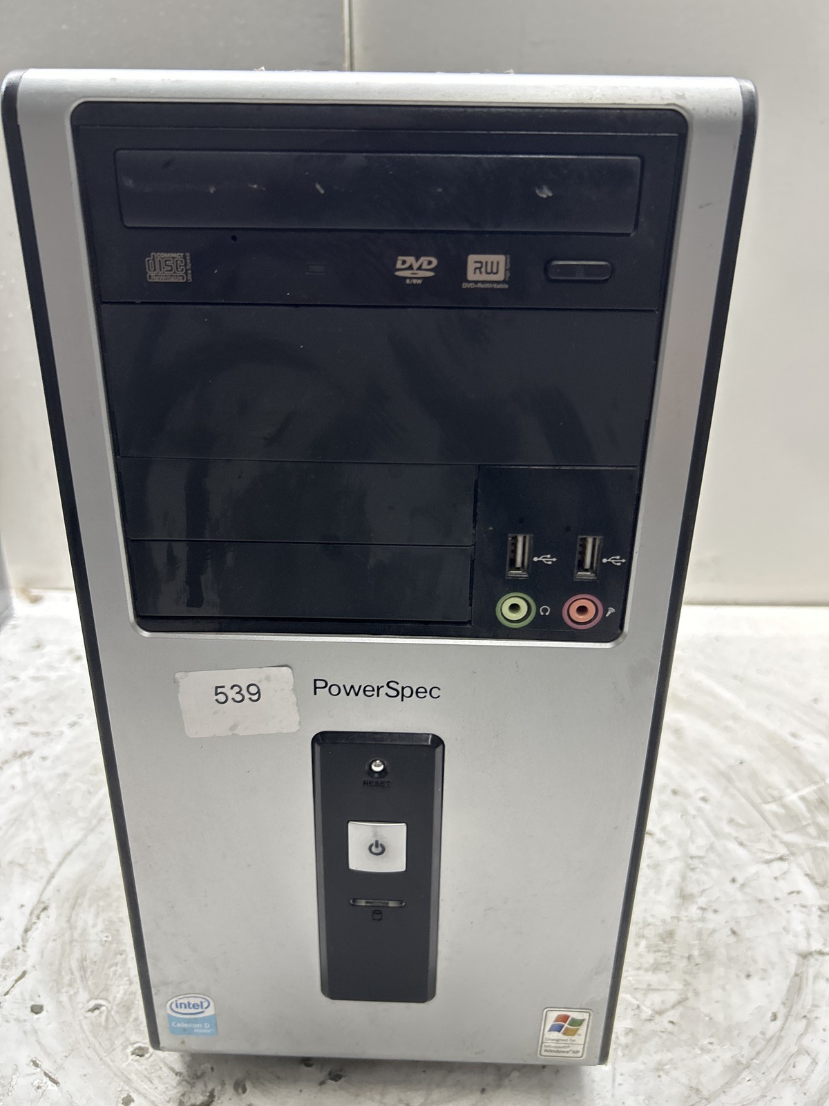 Retro Black and Silver mATX Desktop Computer Sleeper Case