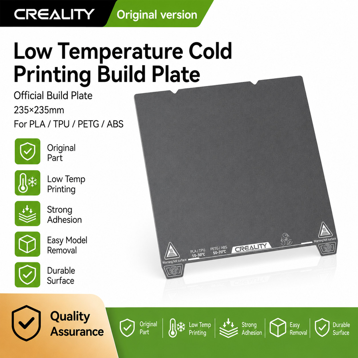 Creality Official Low Temperature Cold Printing Build Plate-235*235mm
