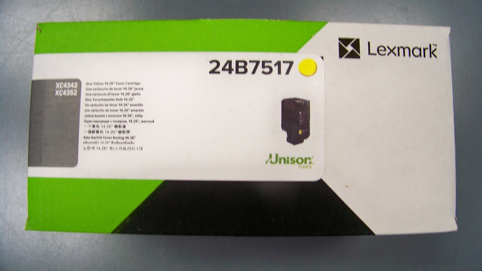 Genuine Lexmark 24B75167 Yellow Toner Cartridge - New in unopened box